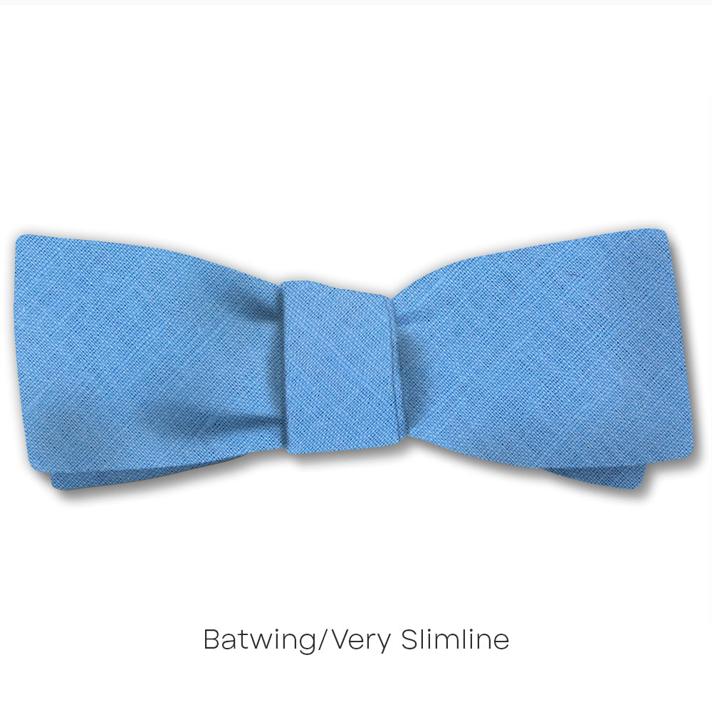 Solid Linen Sky - bow ties