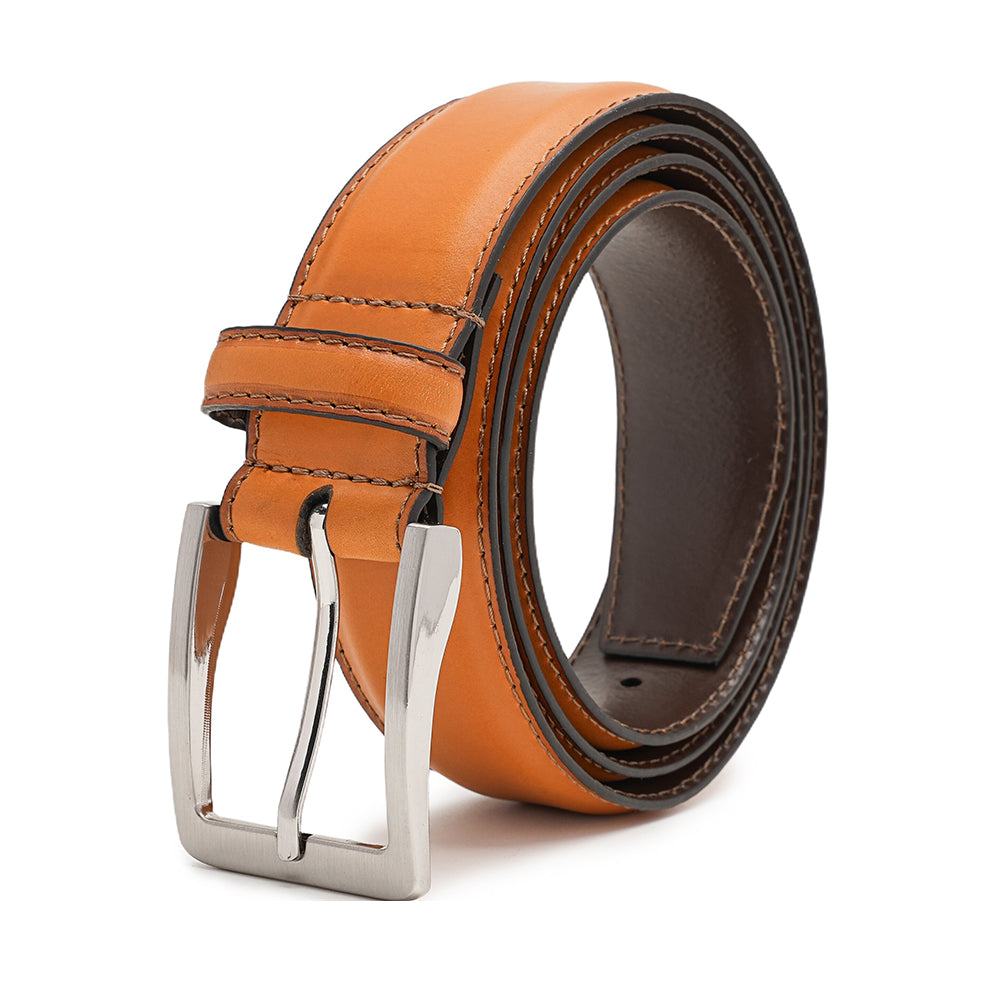 Classic Tan Leather Belt