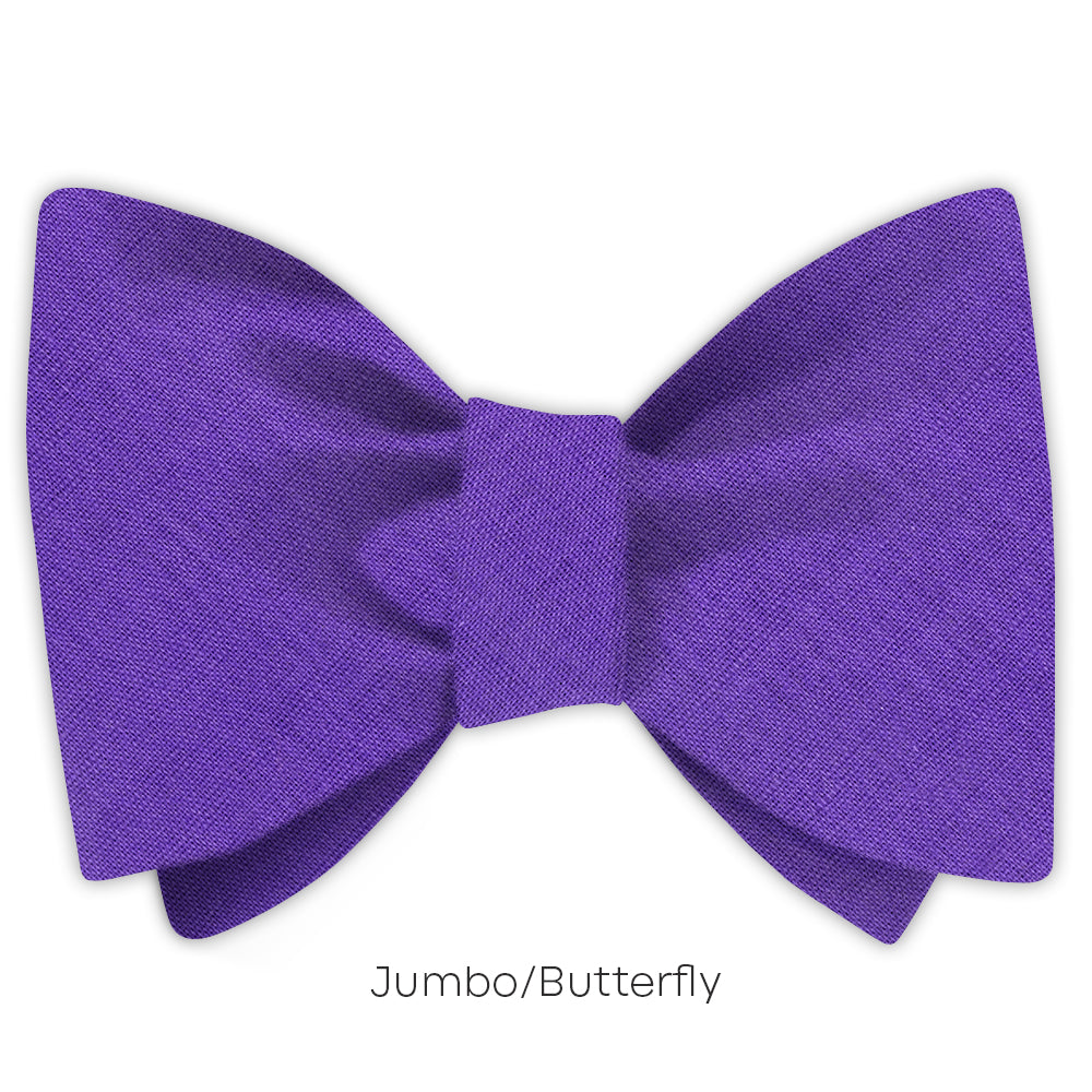 Solid Linen Violet - bow ties