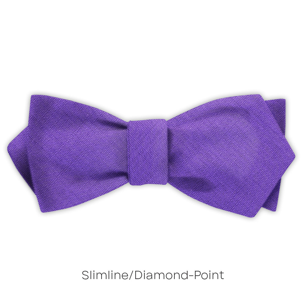 Solid Linen Violet - bow ties