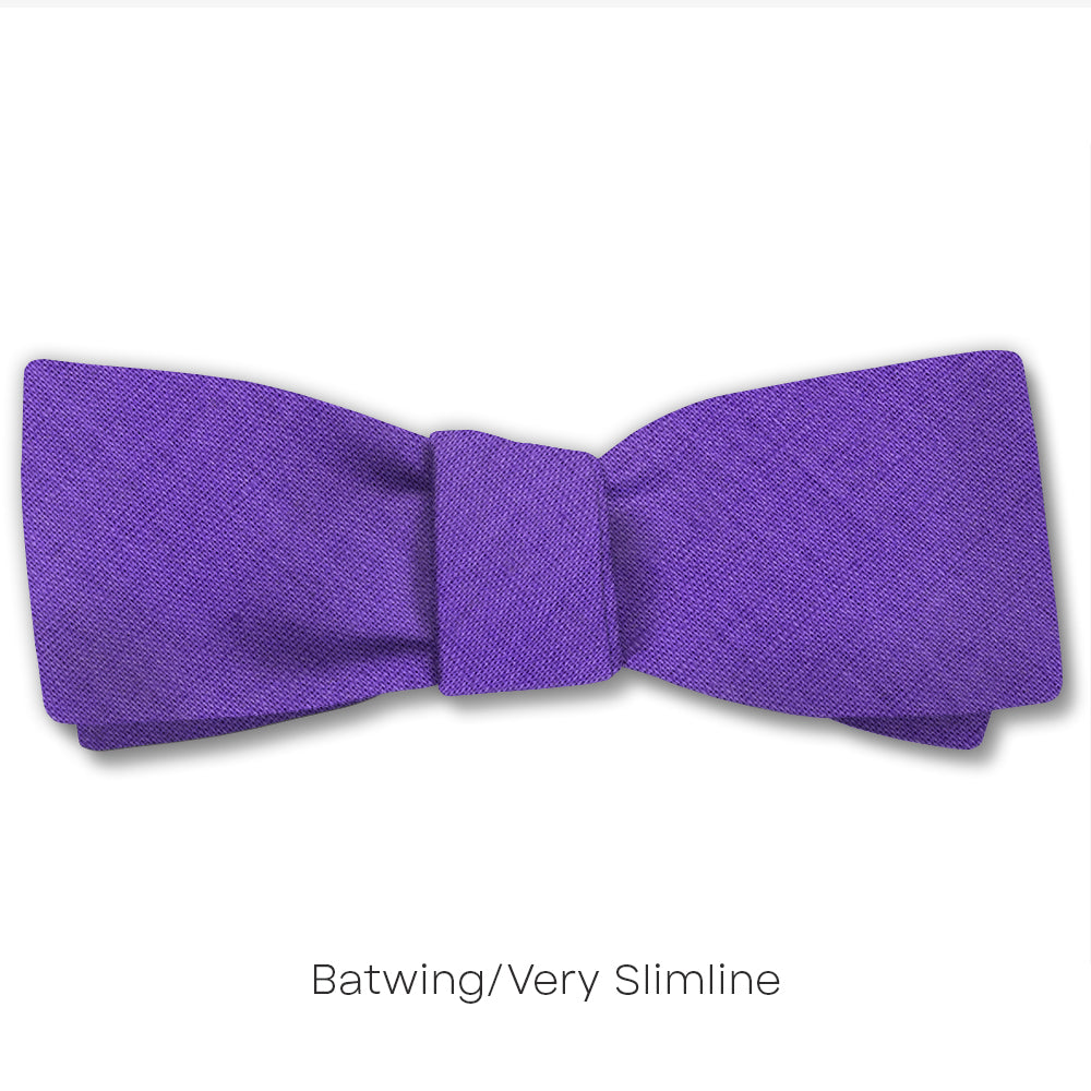 Solid Linen Violet - bow ties