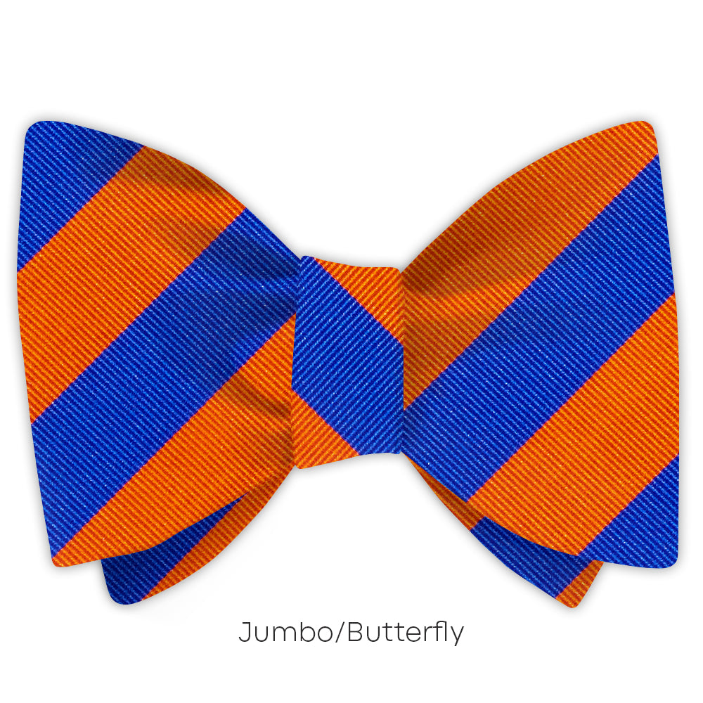 Collegiate Blue and Orange - bow ties