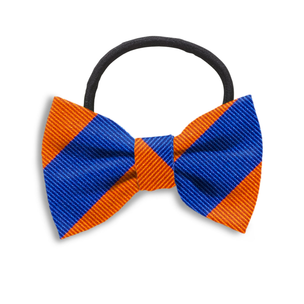 Collegiate Blue and Orange Hair Bows