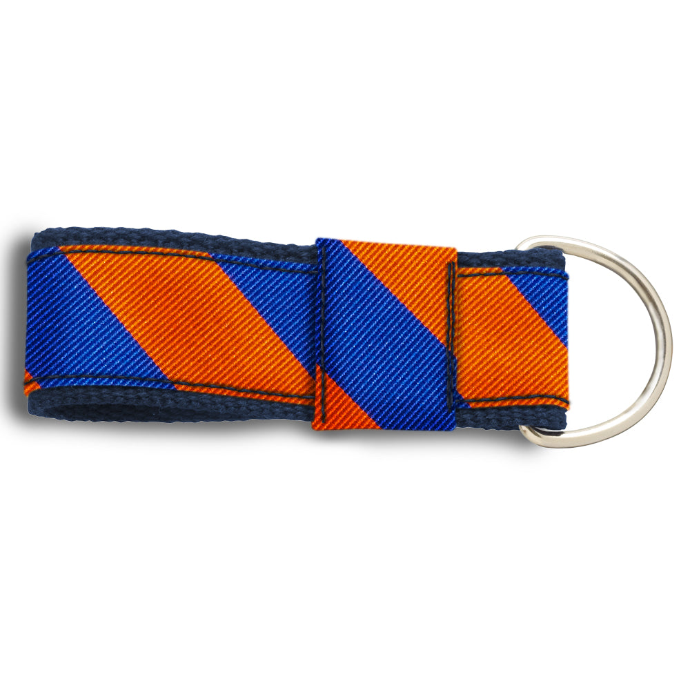Collegiate Blue and Orange Key Fobs