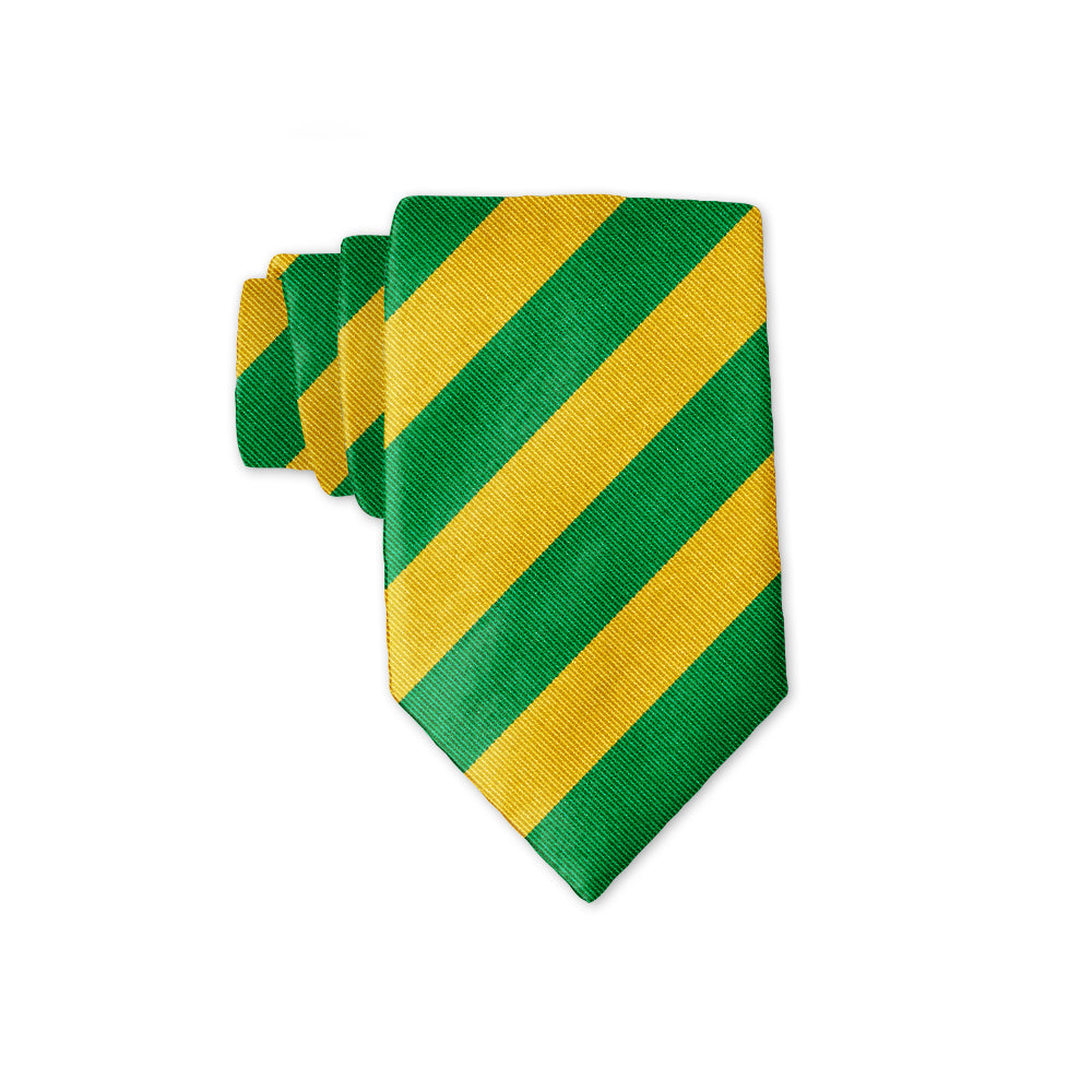Collegiate Green and Gold Kids' Neckties