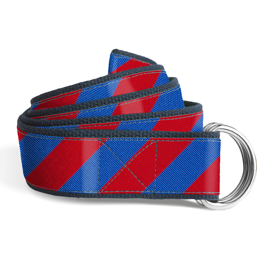 Collegiate Royal and Red - D-Ring Belts