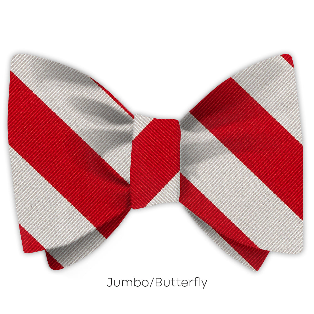 Collegiate Red and Silver - bow ties