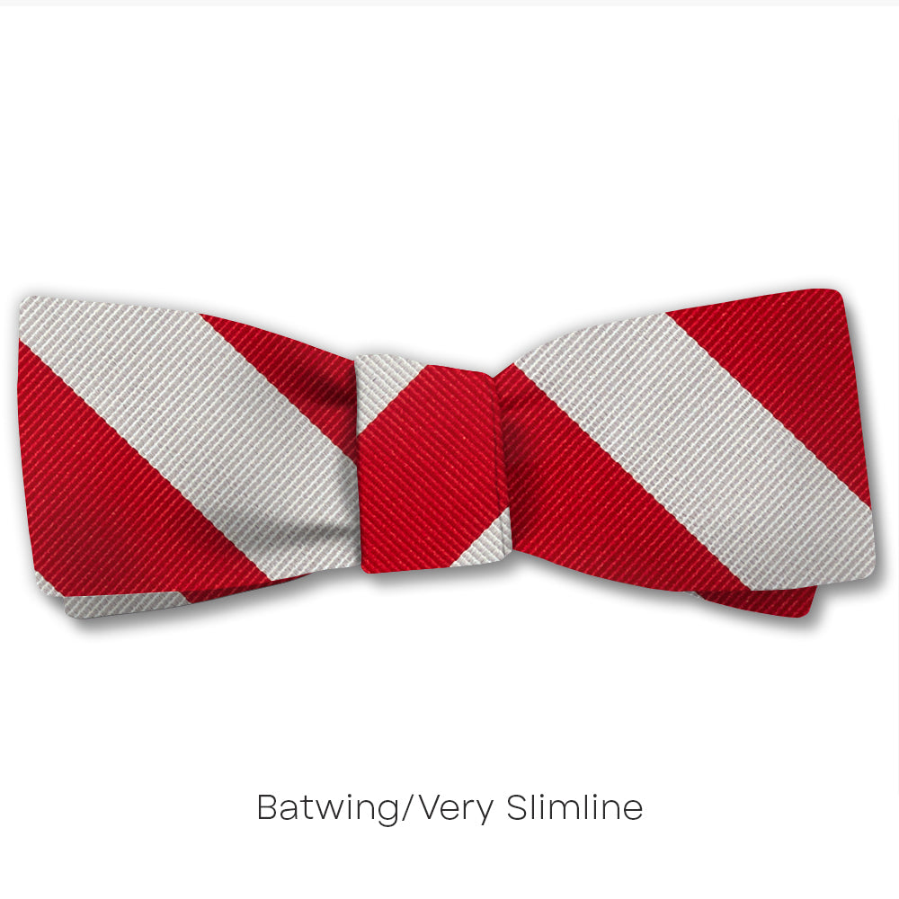 Collegiate Red and Silver - bow ties