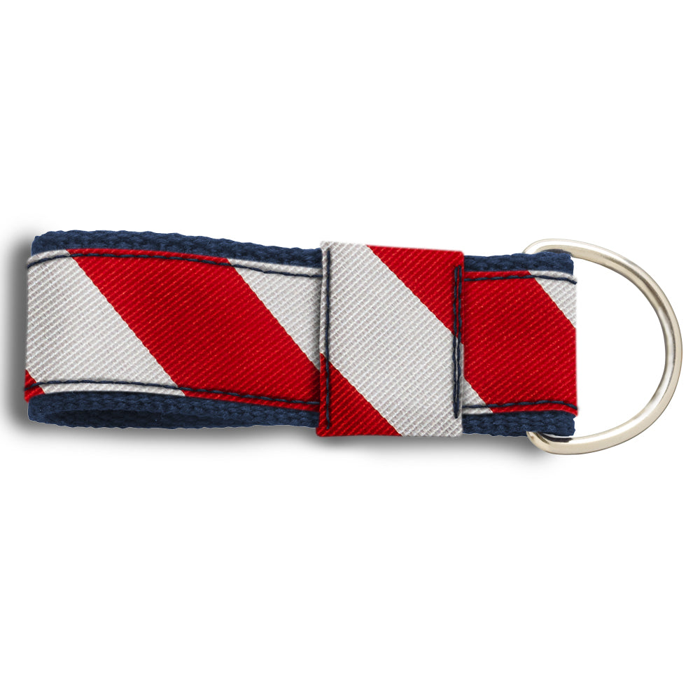 Collegiate Red and Silver Key Fobs