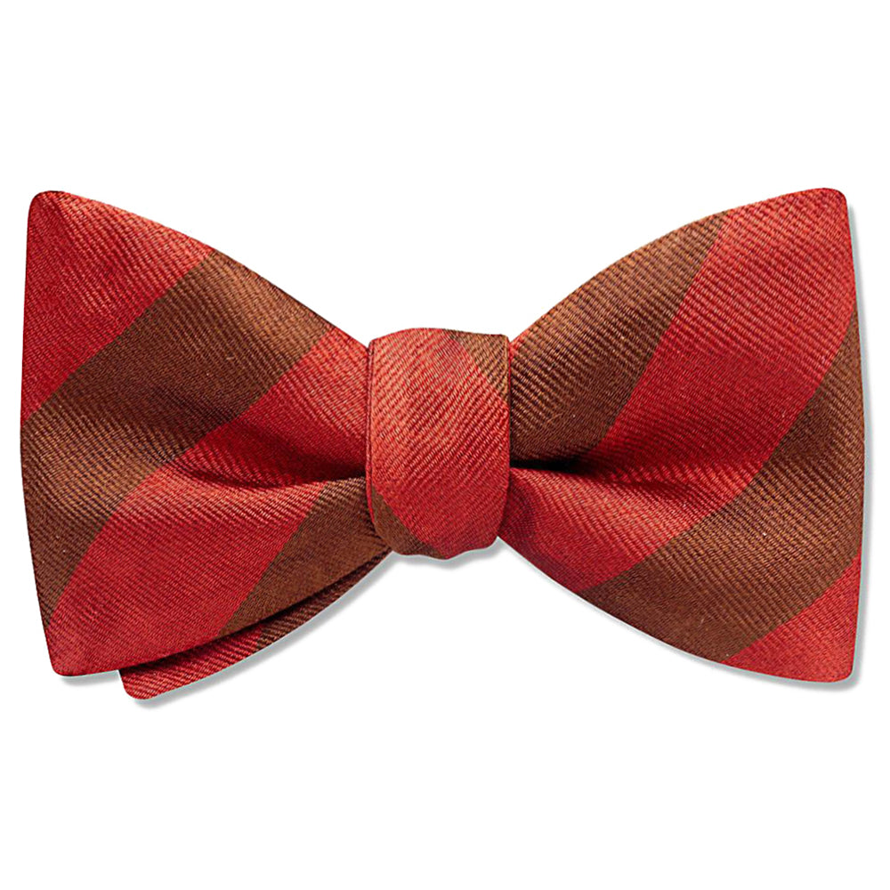 Collegiate Crimson And Brown - bow ties