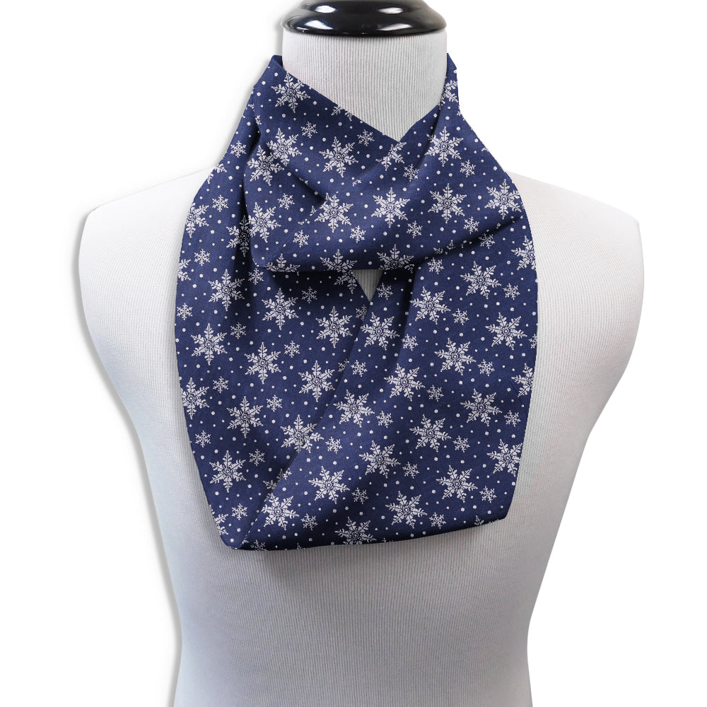 Crystalline Navy Infinity Scarves