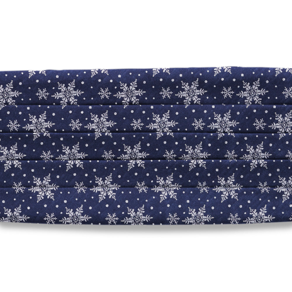 Crystalline Navy Cummerbunds
