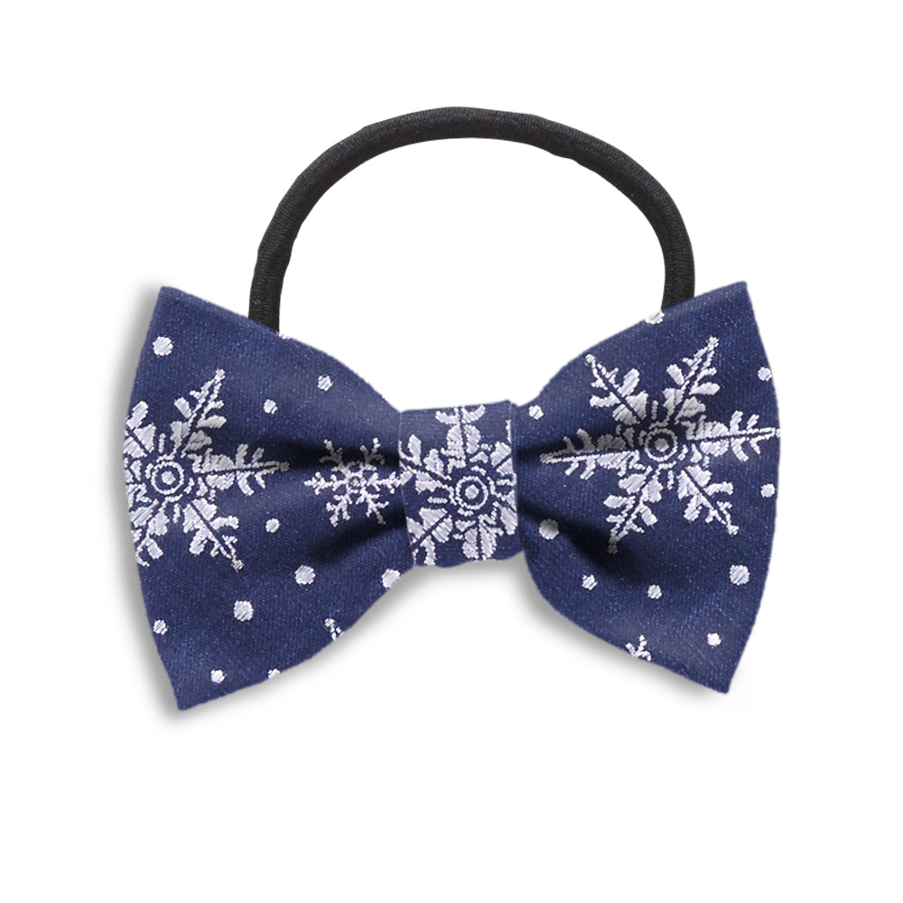 Crystalline Navy Hair Bows