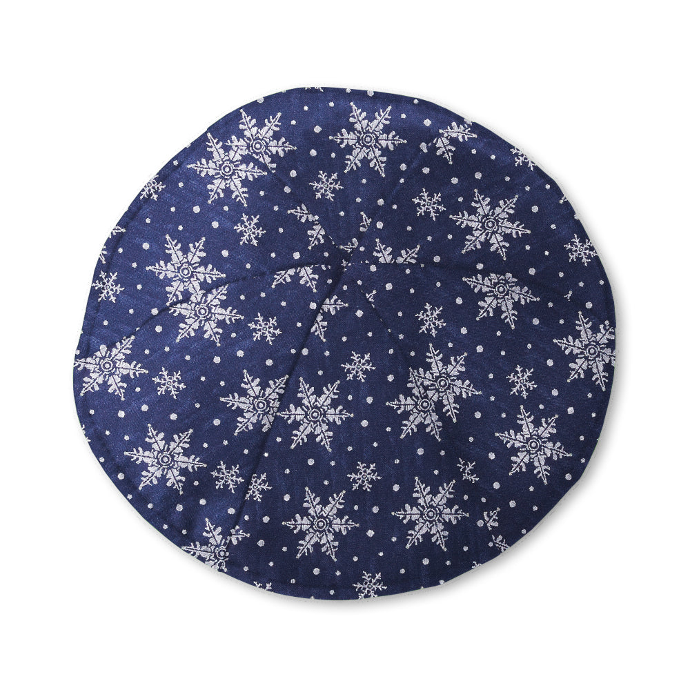 Crystalline Navy Kippah