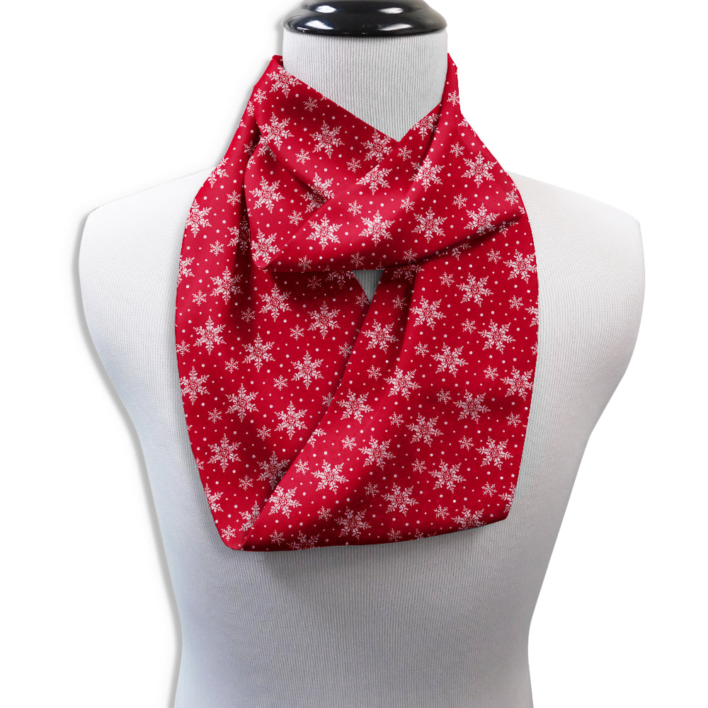 Crystalline Red Infinity Scarves