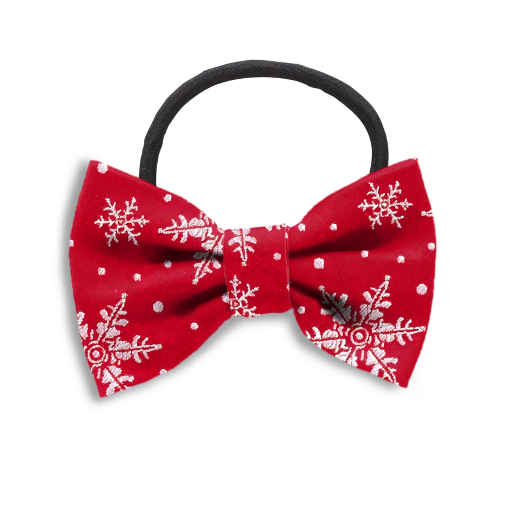 Crystalline Red Hair Bows