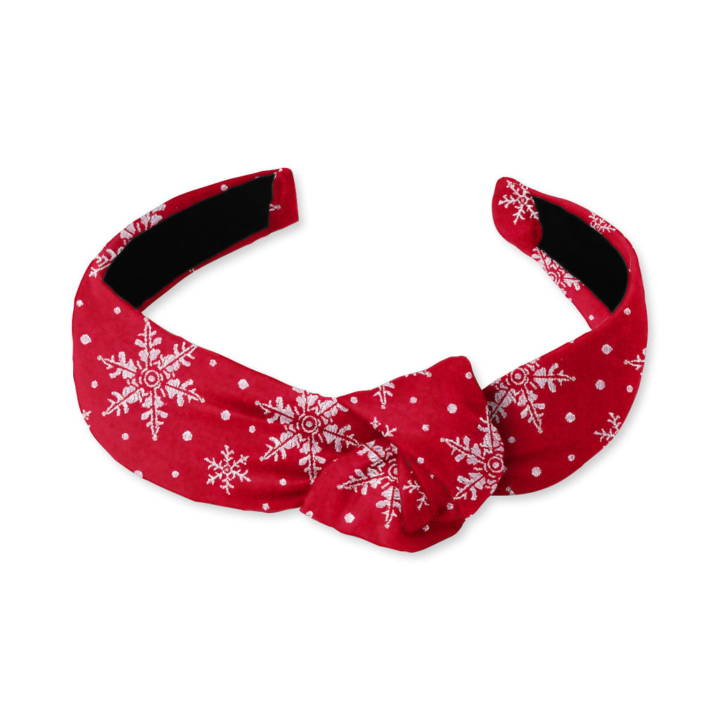 Crystalline Red Knotted Headband