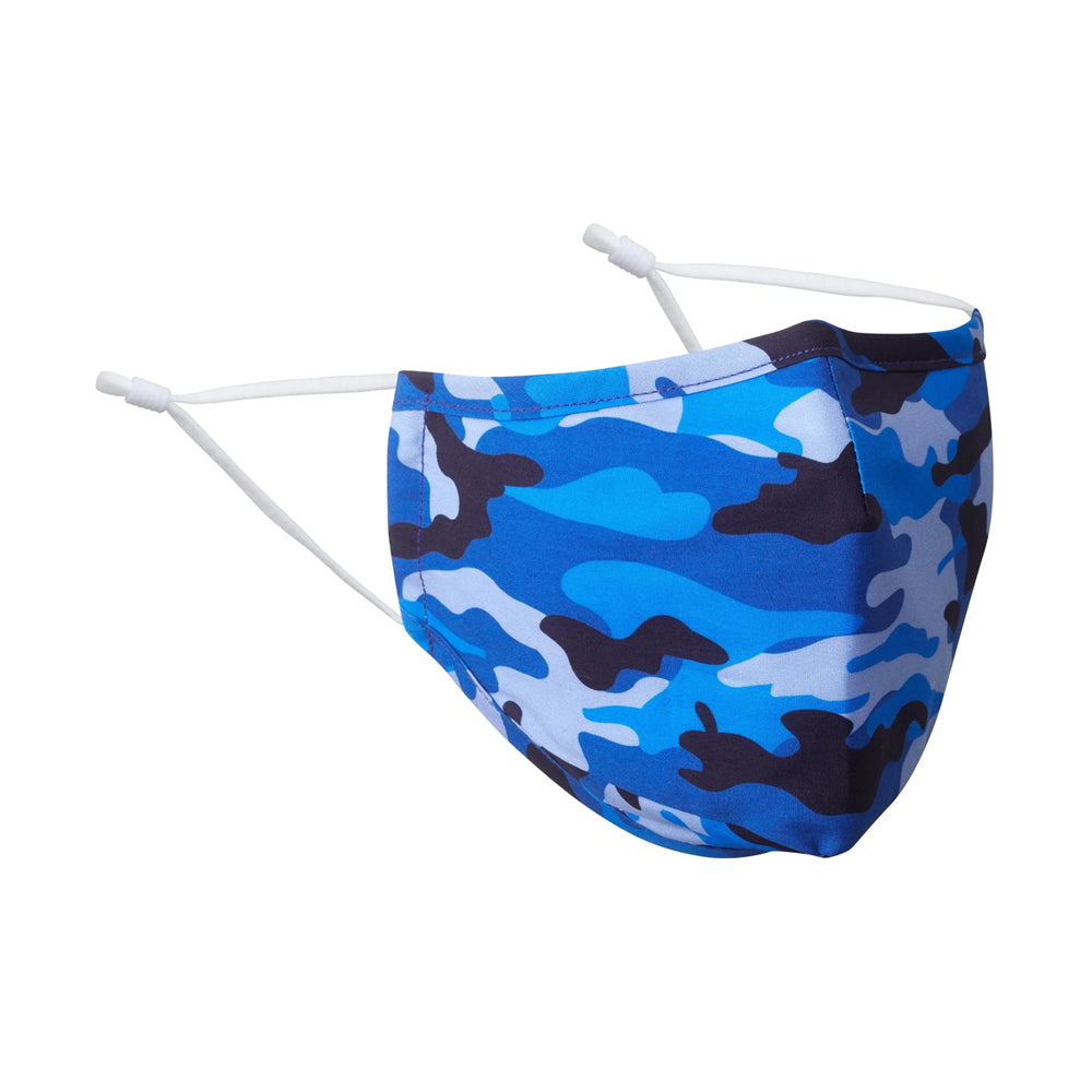 Camo Blue Face Mask