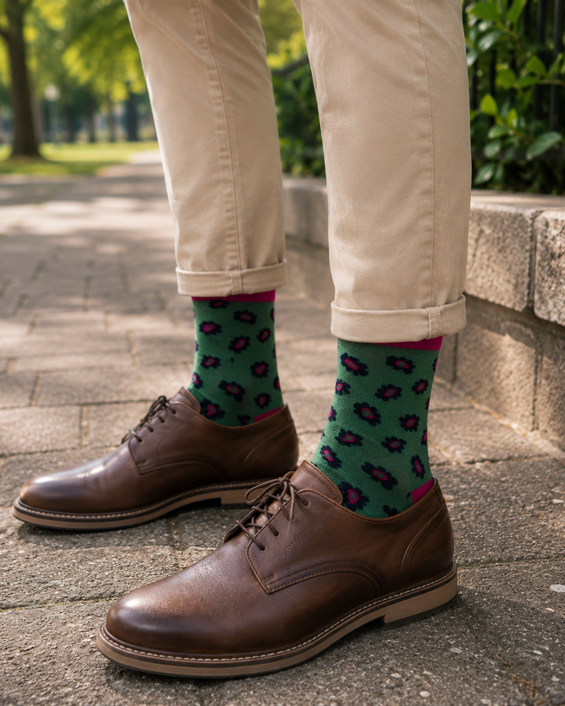 Paisley Green Men’s Socks