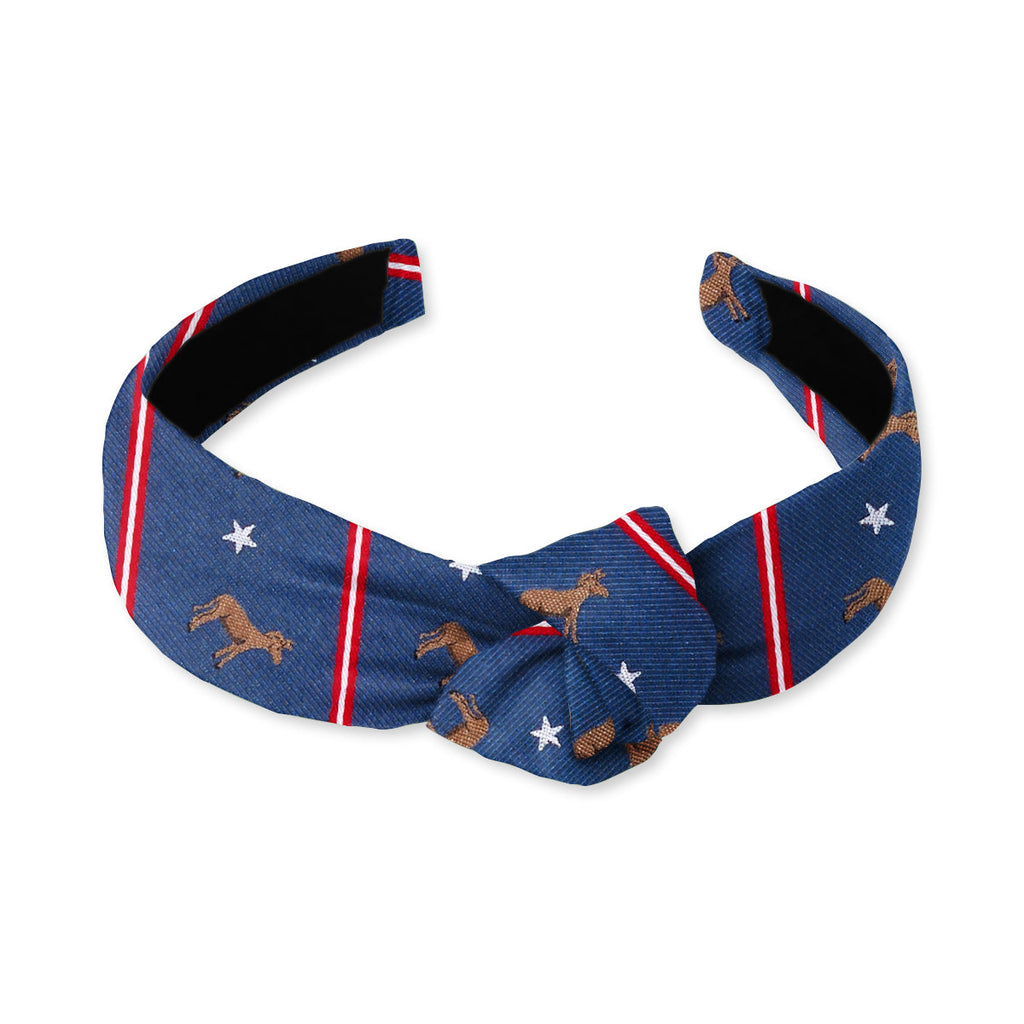 Democrat Blue Knotted Headband