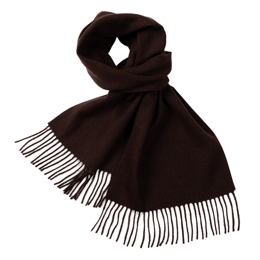 Dorset Chocolate Wool Scarf