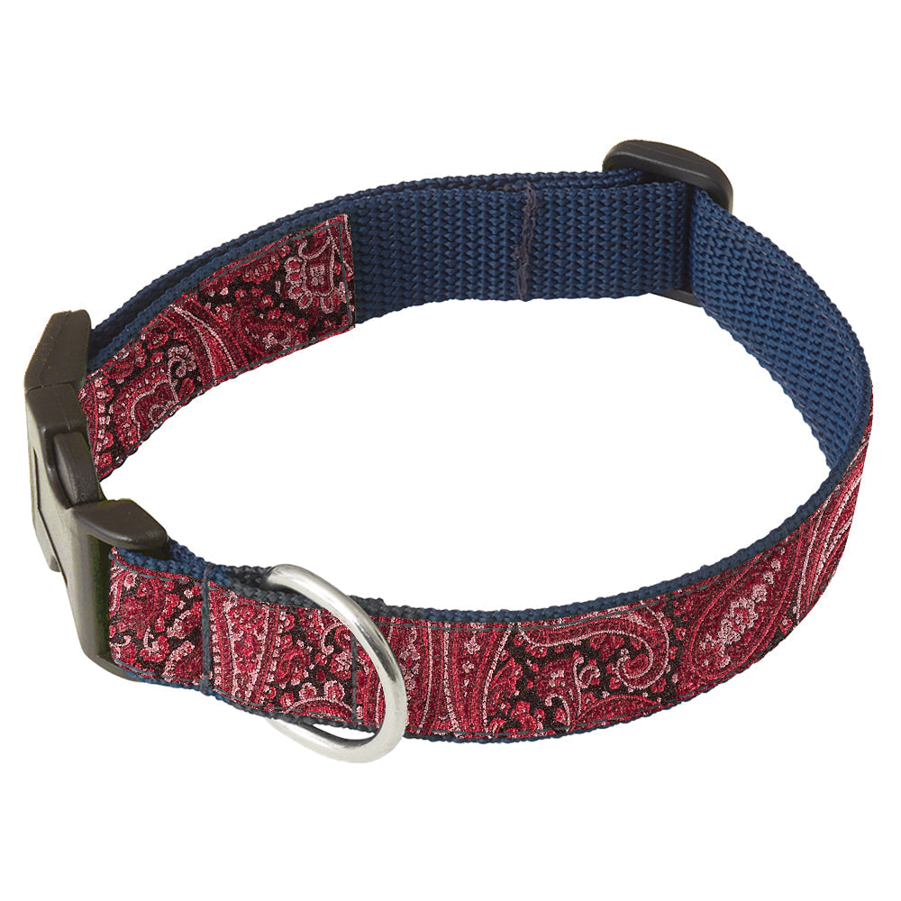 Fjord Burgundy Dog Collar