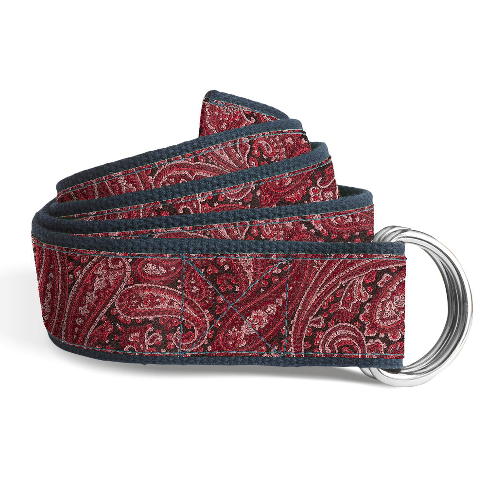 Fjord Burgundy D-Ring Belts