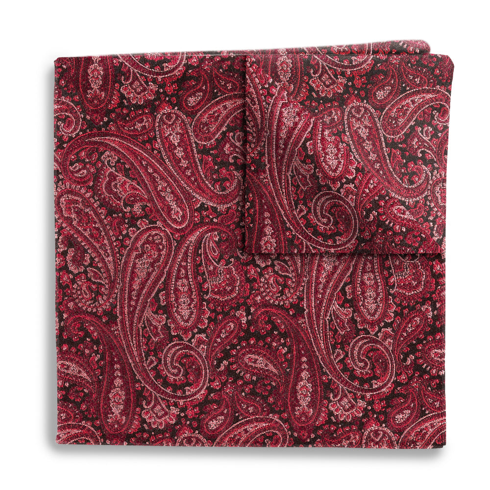 Fjord Burgundy Pocket Squares