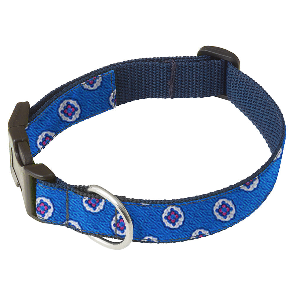 Florence Blue Dog Collar