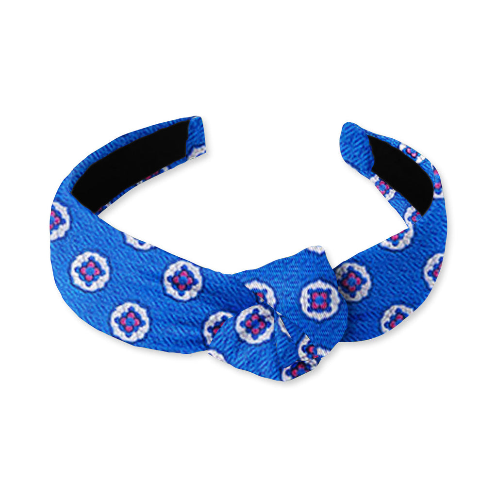 Florence Blue Knotted Headband