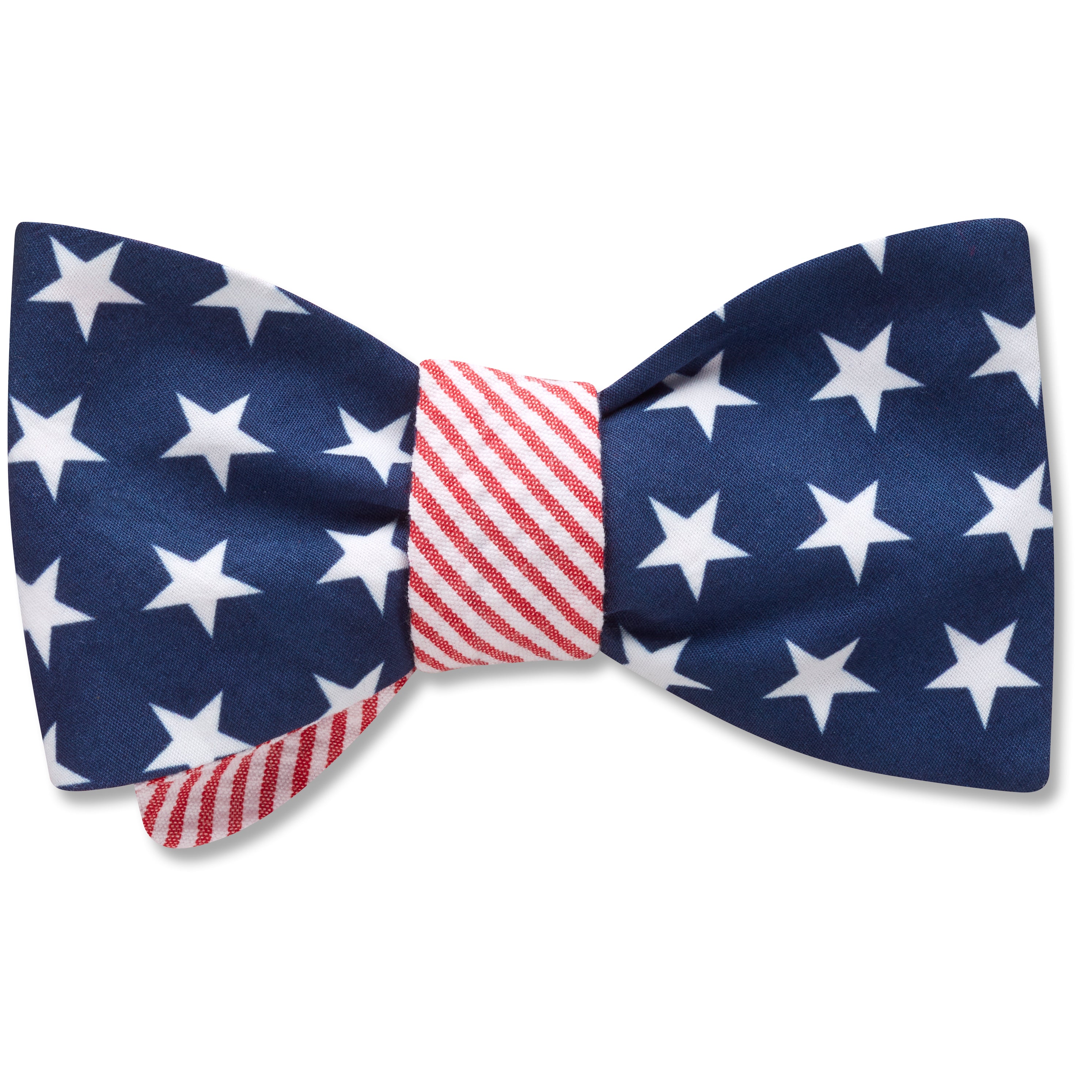 Cravate Homme Beau Ties Ltd - Motif Patriotique USA étoiles Bleu Rouge - Occasion