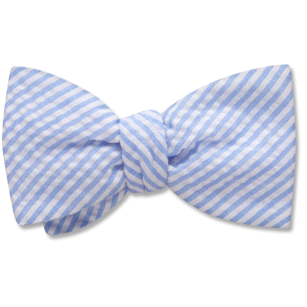 Blue Seersucker - bow ties