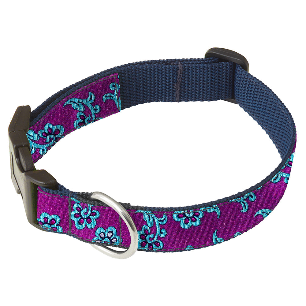 Florista Purple Dog Collar