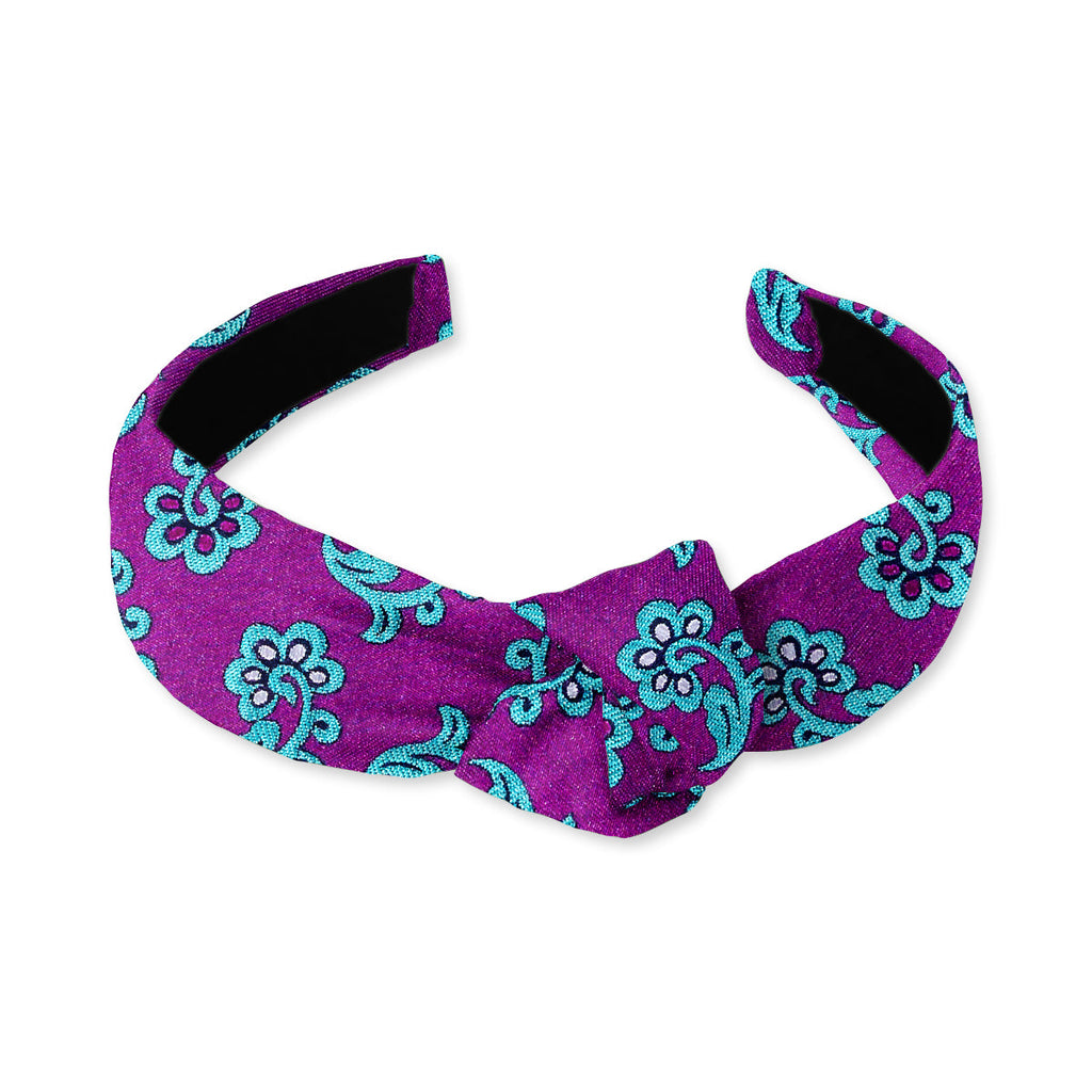 Florista Purple Knotted Headband