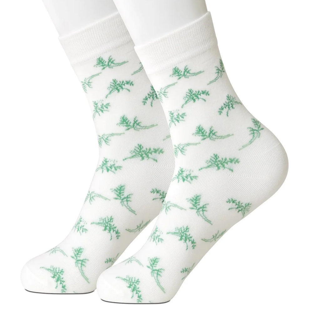Flora White Women's Socks