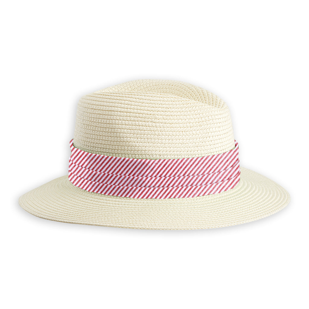 Red Seersucker - Hat Band
