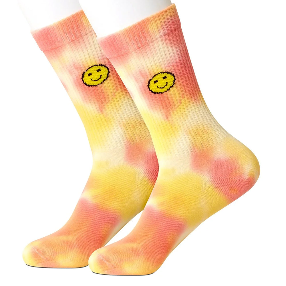 Happy Face Pink Women's Socks