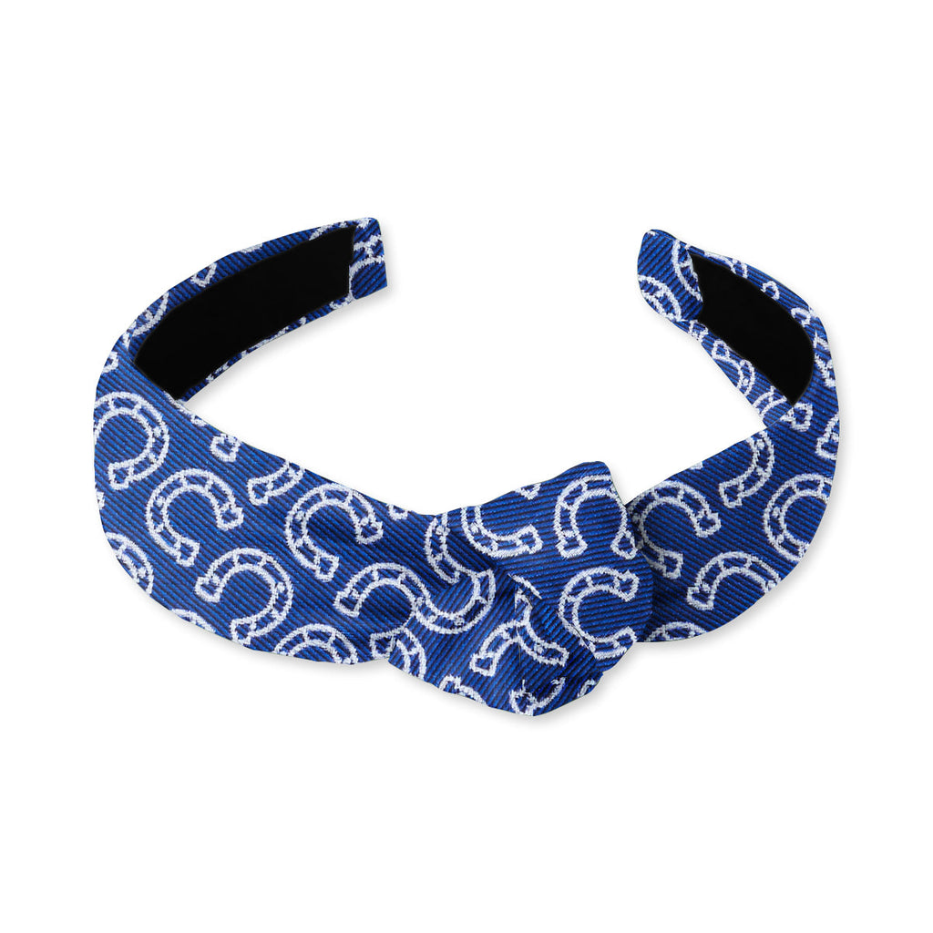 Homestretch Blue Knotted Headband