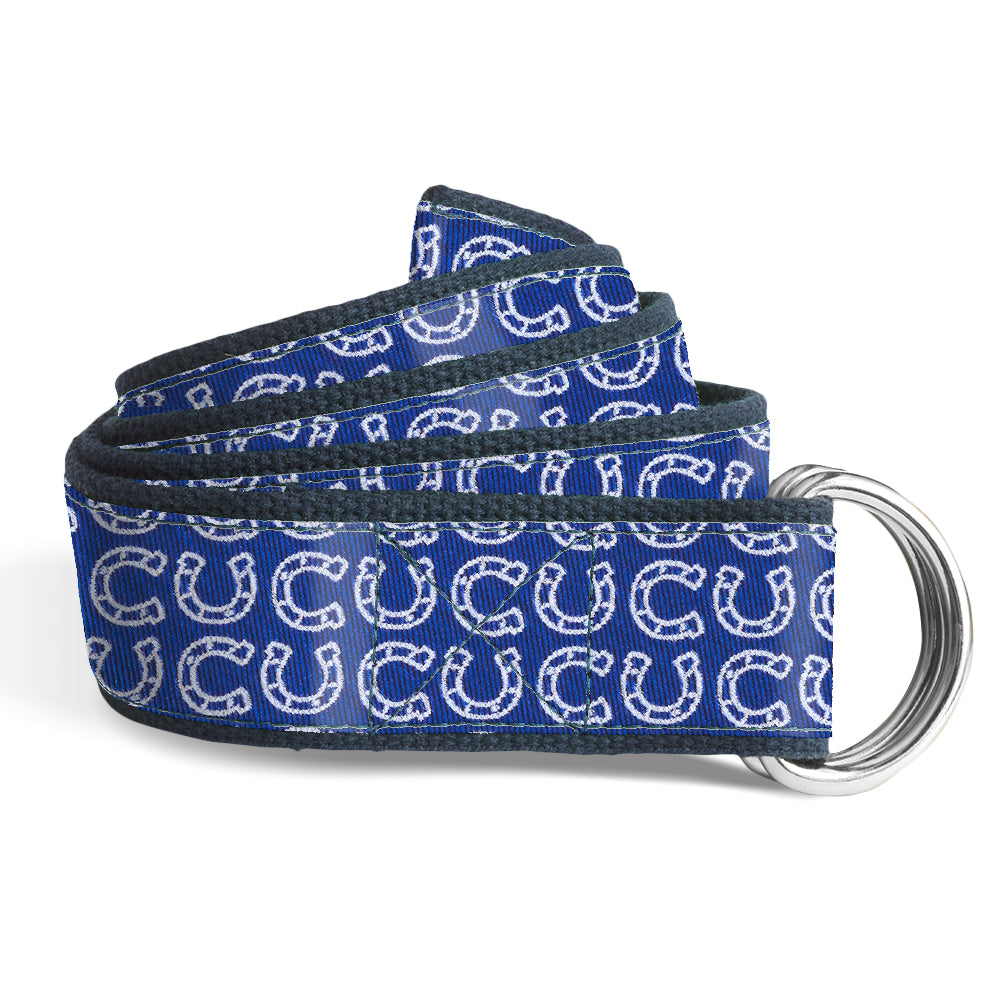 Homestretch Blue - D-Ring Belts