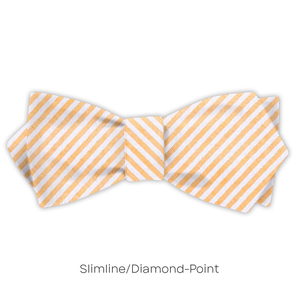 Orange Seersucker - bow ties