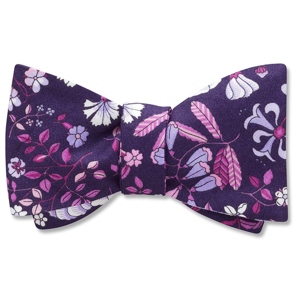 Morning Glory Purple bow ties