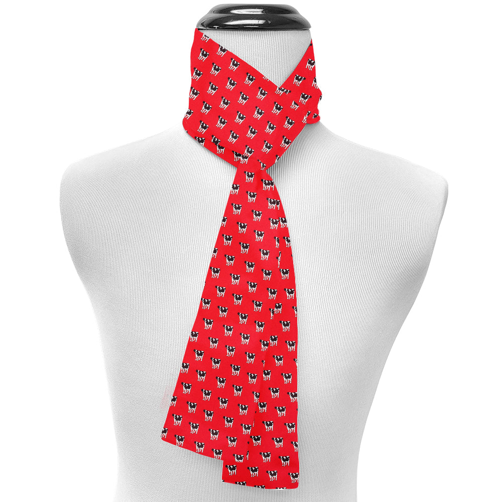 Middlebury Red Silk Scarf