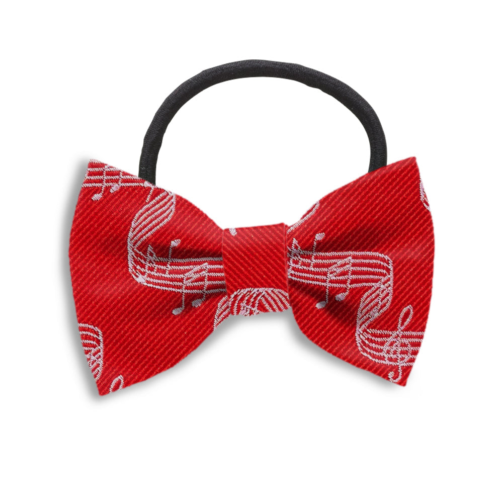 Melodious Red Hair Bows