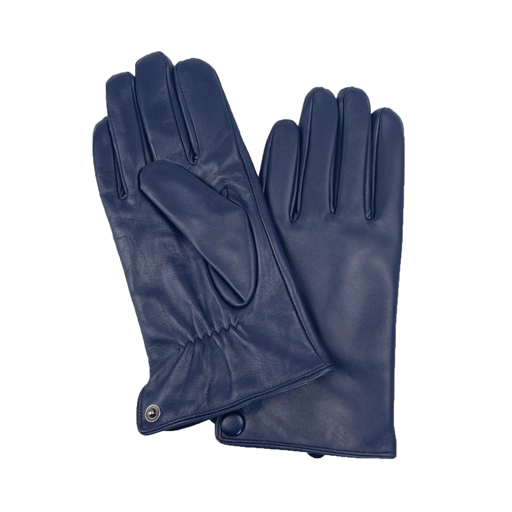 Men's Navy Blue Sheepskin Gloves