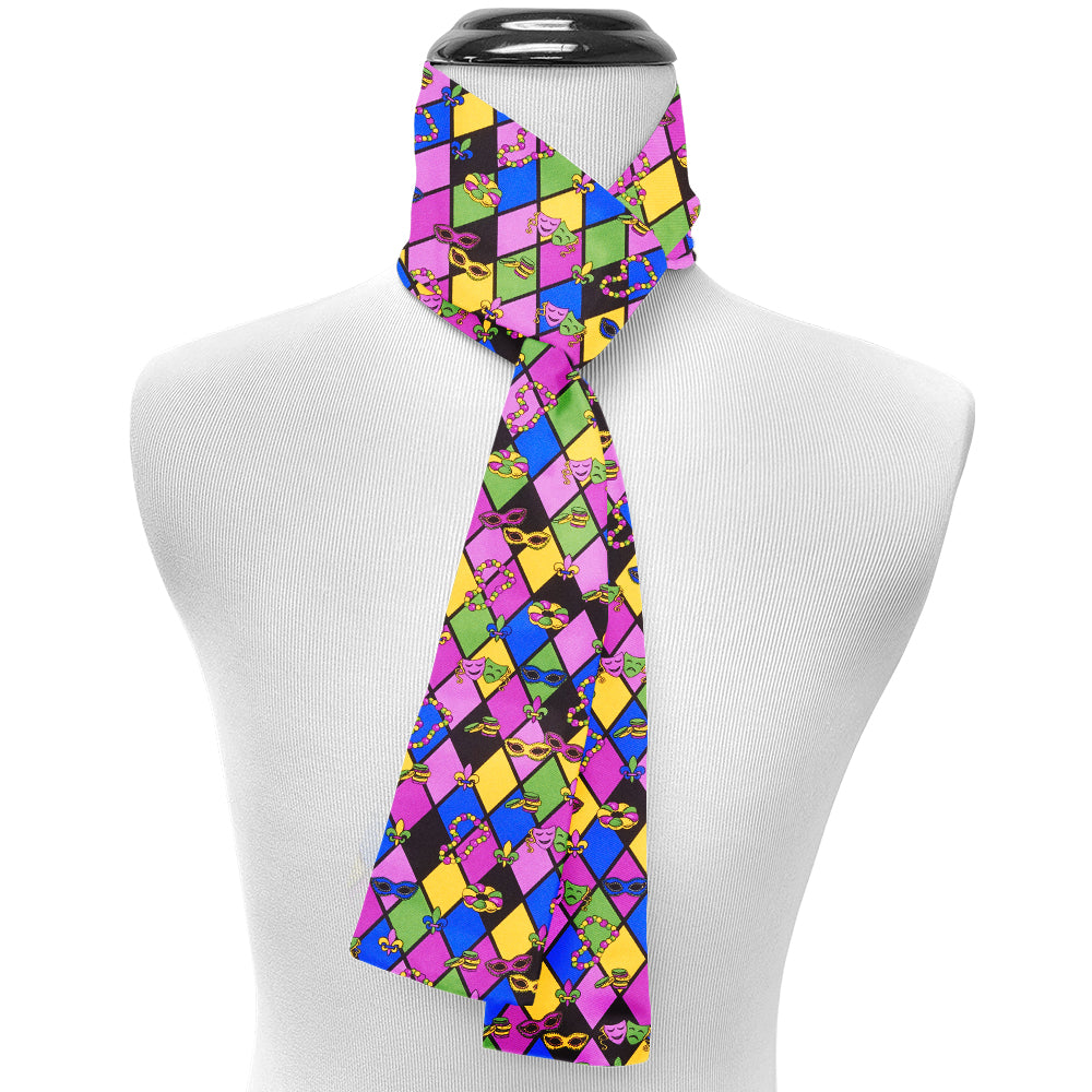 Mardi Gras Silk Scarf