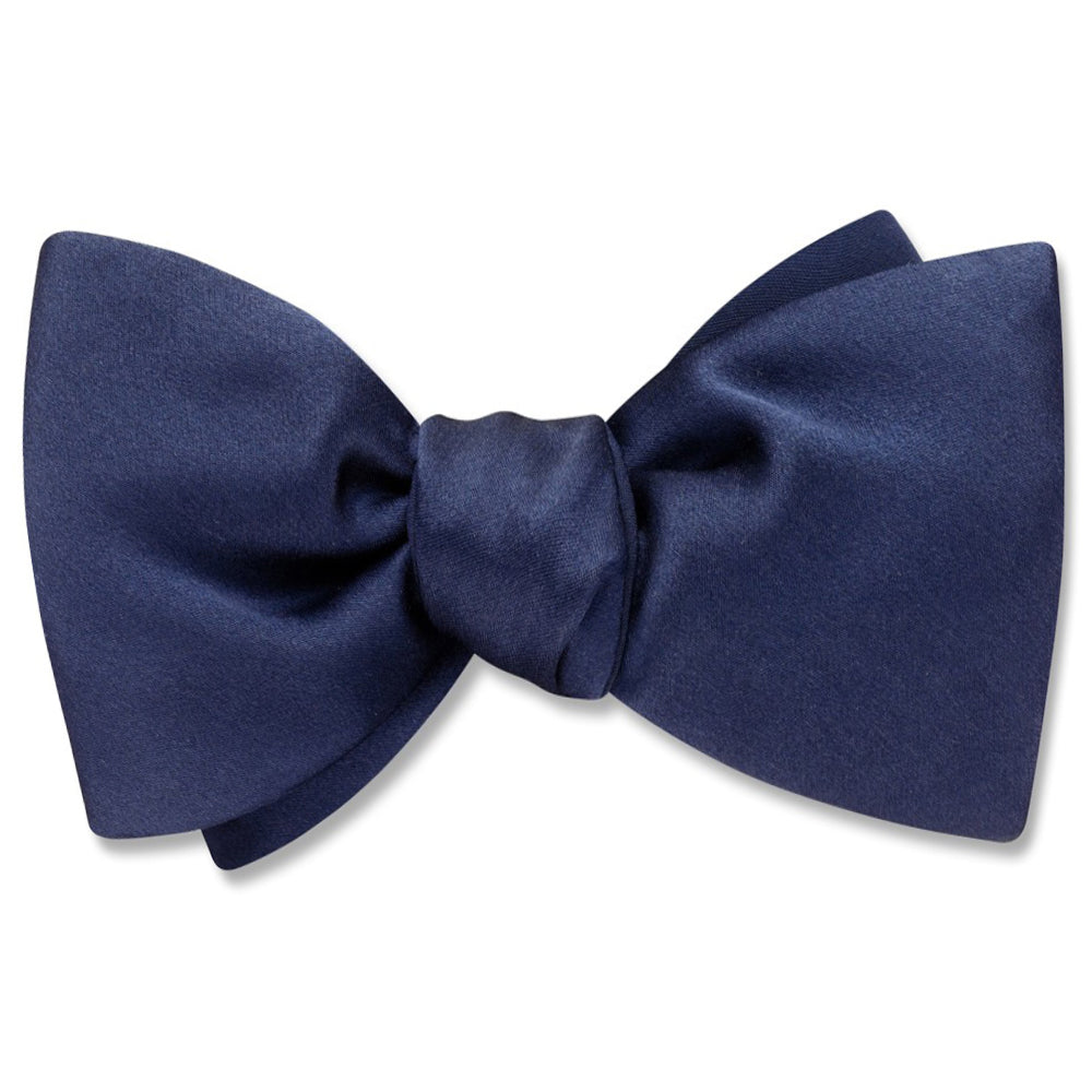 Navy Charmeuse - bow ties