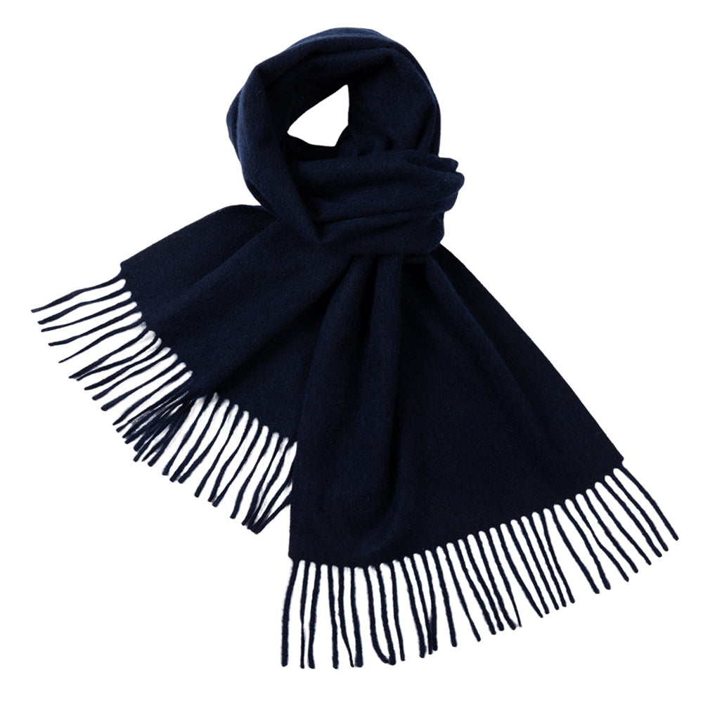 Nilo Navy Cashmere Scarf