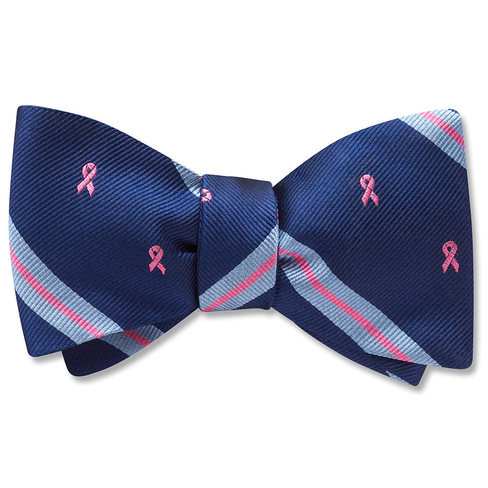 October Pink Ribbons Dog Bow Ties