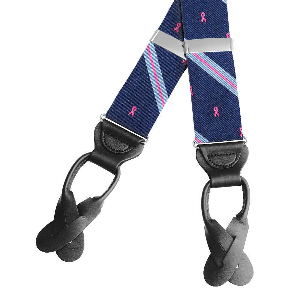 October Pink Ribbons Braces/Suspenders