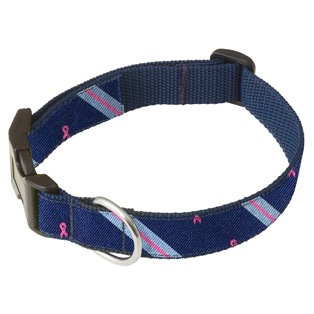 October Pink Ribbons Dog Collar